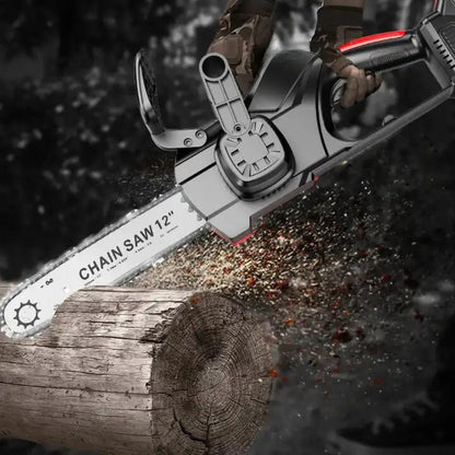 Motosierra Eléctrica A Batería Espada 12 Pulgadas Con Maleta