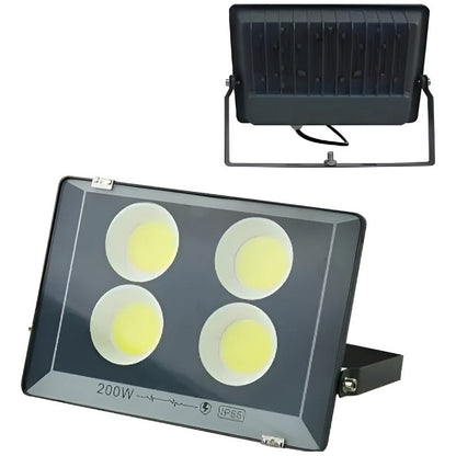 Foco Led De 200w Cultivo Proyector Estadios Exterior Ip67 Gris Blanco Frío
