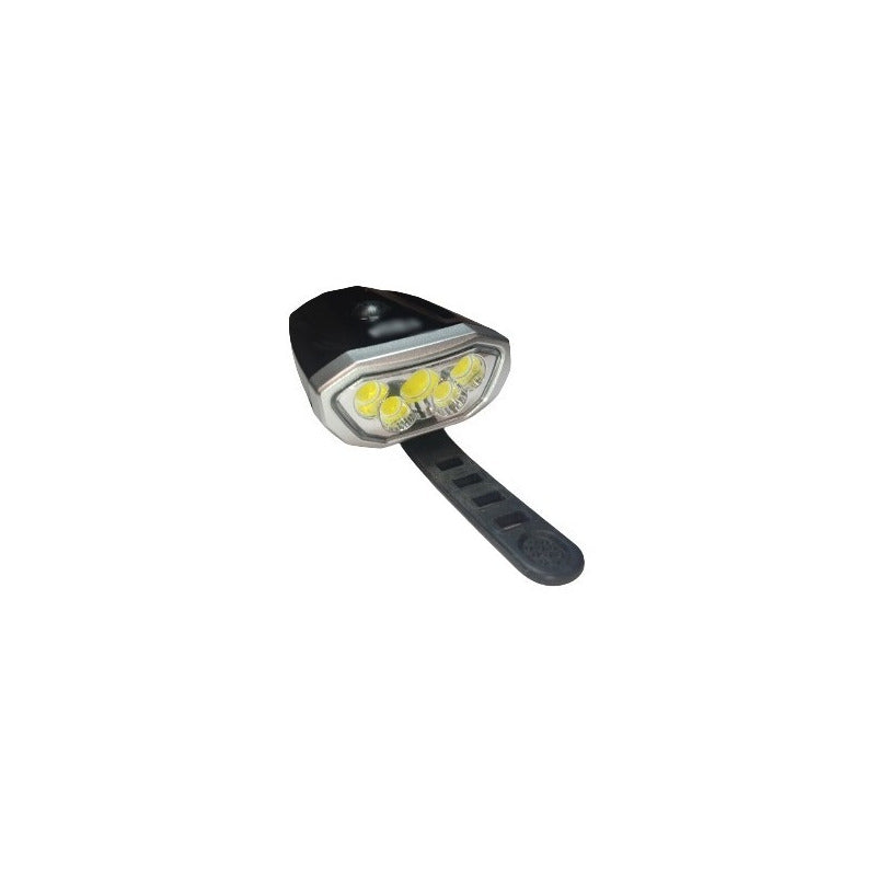 Luces Bicicleta Led Delantera Y Trasera Recargable Usb Negro