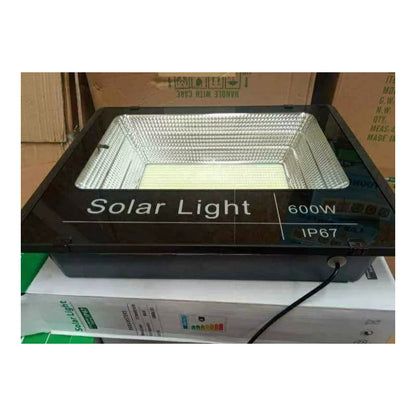 Foco Solar 600 Watts Panel Separado + Control Remoto Ip67 Negra