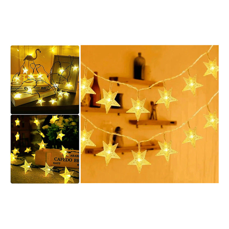 Pack X 2 Luces Solares Navidad Guirnalda  Varios Modelos