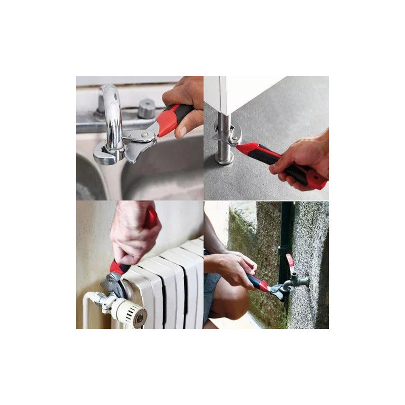 Pack X2 Llaves Tuerca Corona Ajustables Universales 8-32mm Negro