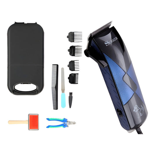 Maquina Cortar Pelo Y Uñas 2en1 Mascotas Perro Gato Azul