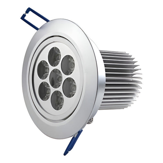 Foco Led Empotrable 7 W - 9 Cm, 630 Lm, Regulable, Embutido Blanco