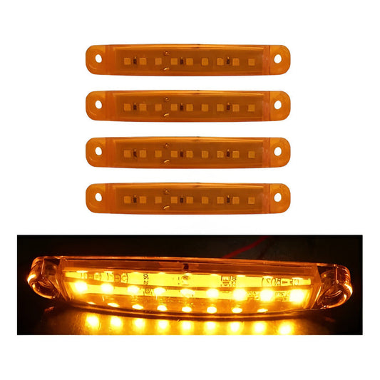 Luces Led 9-30v Laterales 4 Unidades Auto Camión Amarilla