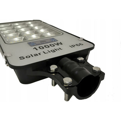 Foco Solar 1000watt Alumbrado Exterior Poste 420led Potencia Negro Fría