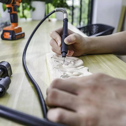 Taladro Tipo Dremel Fresa Torno Con Plantilla De Patente