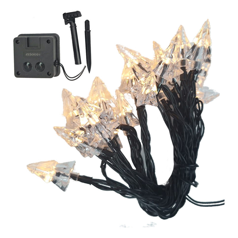 Pack X 2 Luces Solares Navidad Guirnalda  Varios Modelos