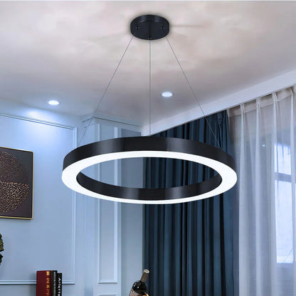 Lámpara Led Colgante Hexágono Abierta Moderna 36w Luz Fría