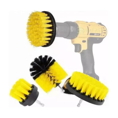 Cepillos Para Baño Taladro Escobillas Cocina Hogar Amarillo