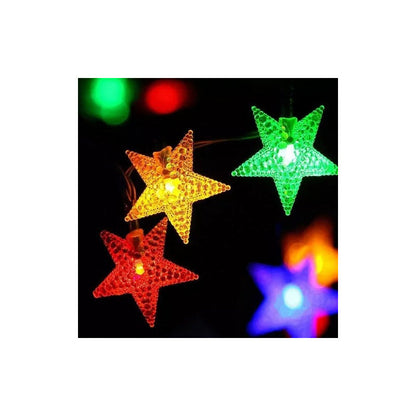 Estrellas Luces Led Solar Navidad Guirnalda Cinta Lineal