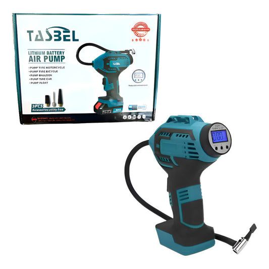 Compresor De Aire Inalambrico Bomba Infladora Portátil Azul Acero 50/60hz Monofásica