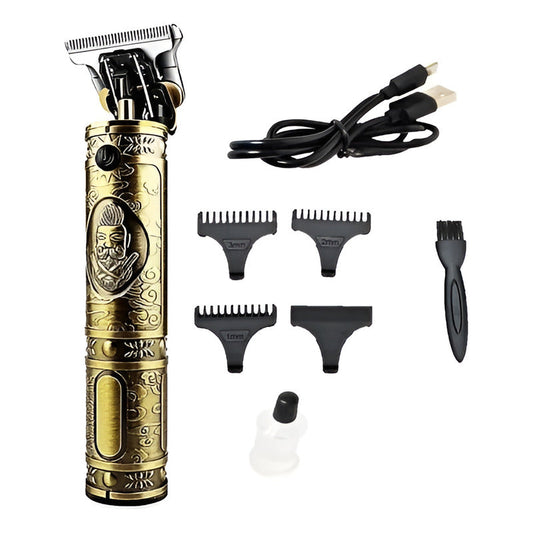 Máquina Cortadora De Cabello Barba Detalladora Profesional Dorado Oscuro