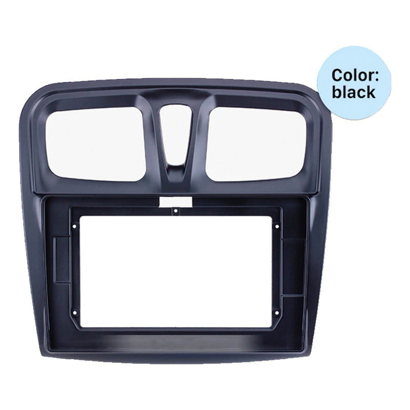 Bisel Adaptador Radio 9 Pulgadas Renault Symbol Sandero 2014 Negro