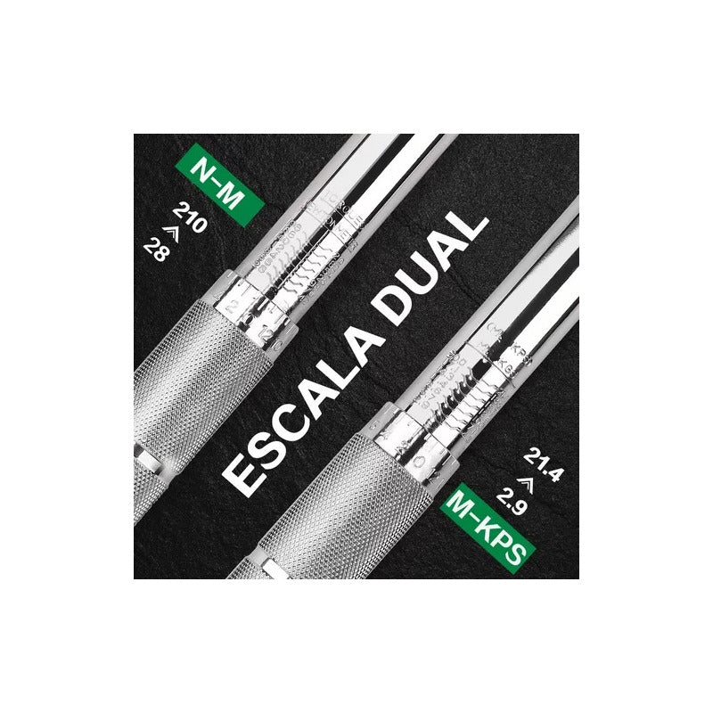 Torquímetro 1/2  Llave Dinamométrica 28-210 Nm