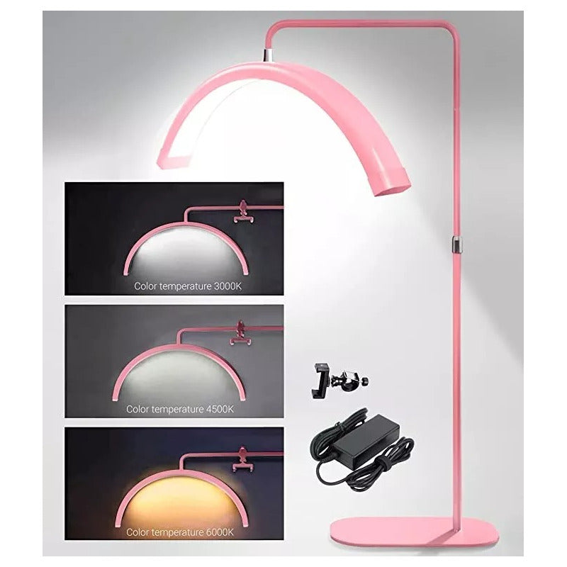 Lampara Led Lashista Manicure Estetica Led Media Luna