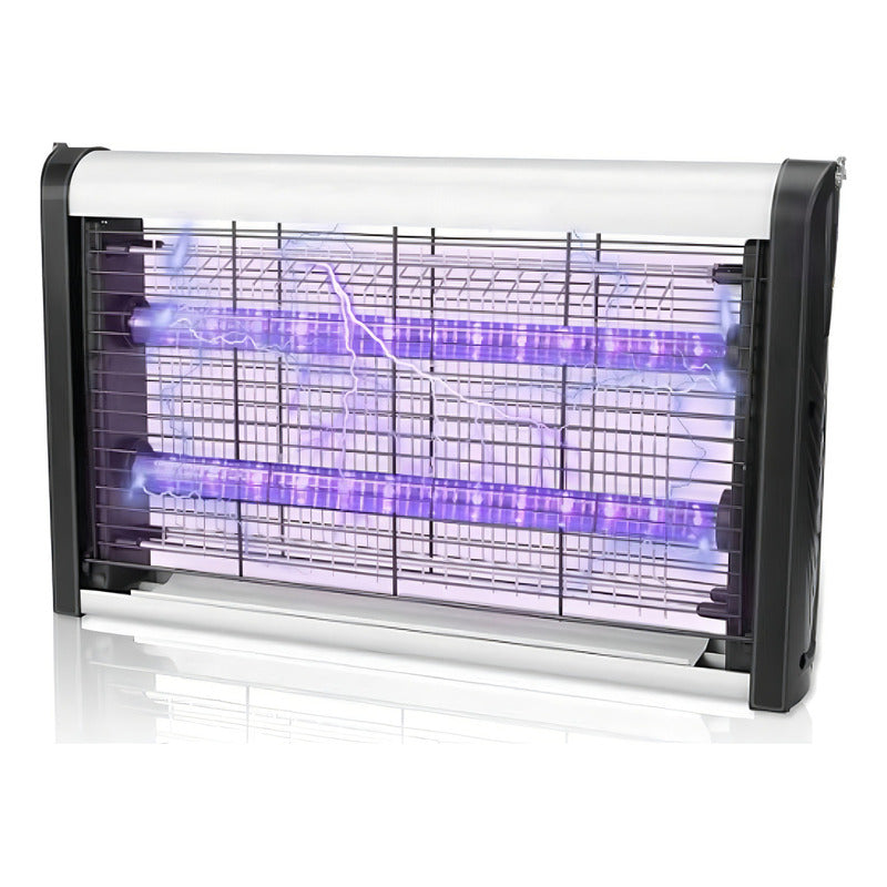 Lampara Luz Uv Mata Mosquito Zancudos Moscas Insectos 15w Negro