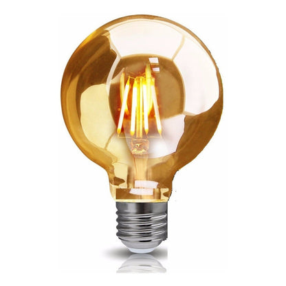 Ampolletas Vintage Ampolleta Led E27 Filamento Globo 4w G80 Luz Cálida