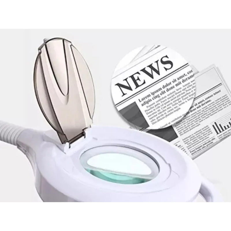 Lampara Estética Lupa Aumento Pedestal Tatuajes Maquillaje