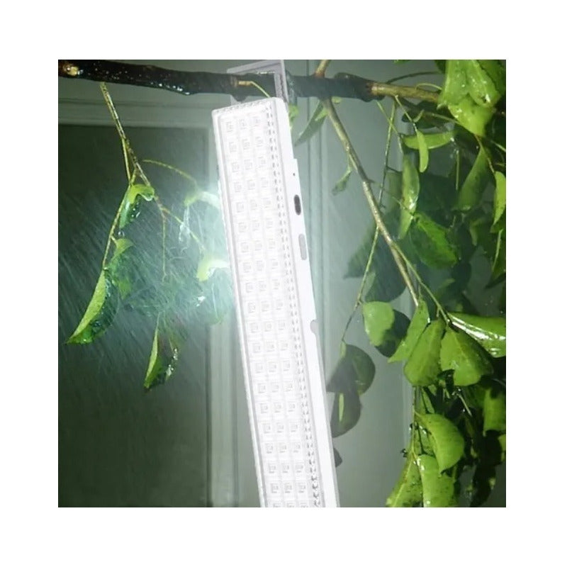 Pack X2 Lámparas Luz Led De Emergencia Recargable 24 Hrs Color Blanco