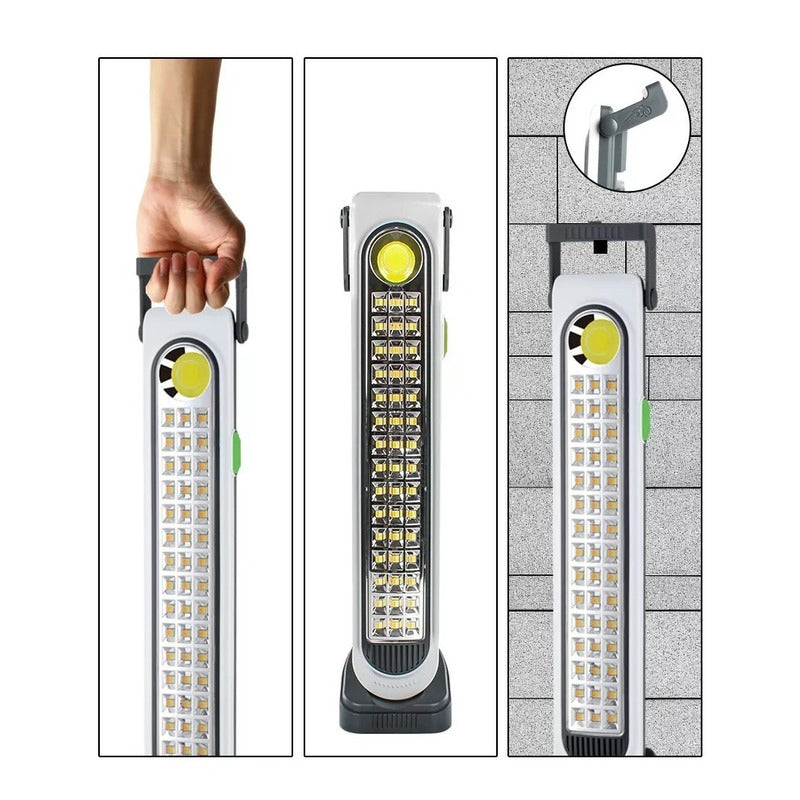 Pack X 2 Lámpara 45 Led Solar Luz Emergencia Carga Usb O Sol Blanco