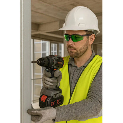 Kit Llave De Llave De Impacto + Taladro 98v Osmao Negro