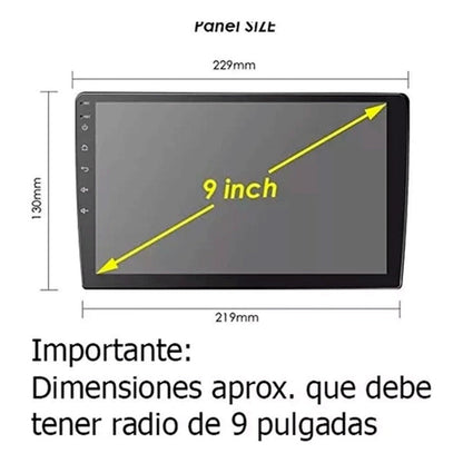Bisel Adaptador Hyundai Accent De 9 Pulgadas 2012/2017 Plateado