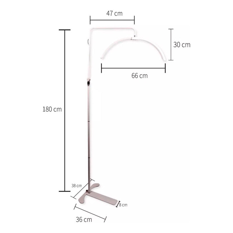 Lampara Led Lashista Manicure Estetica Led Media Luna