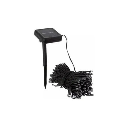 Guirnalda Led Solar X2 Fria 100 Led Luz 10 Metros Ext E Int