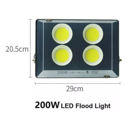 Foco Led De 200w Cultivo Proyector Estadios Exterior Ip67 Gris Blanco Frío