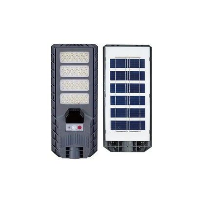 Pack 2 Foco Solar 400w Recargable Ip65 Sensor M. Y Control R Negro Blanco Frío