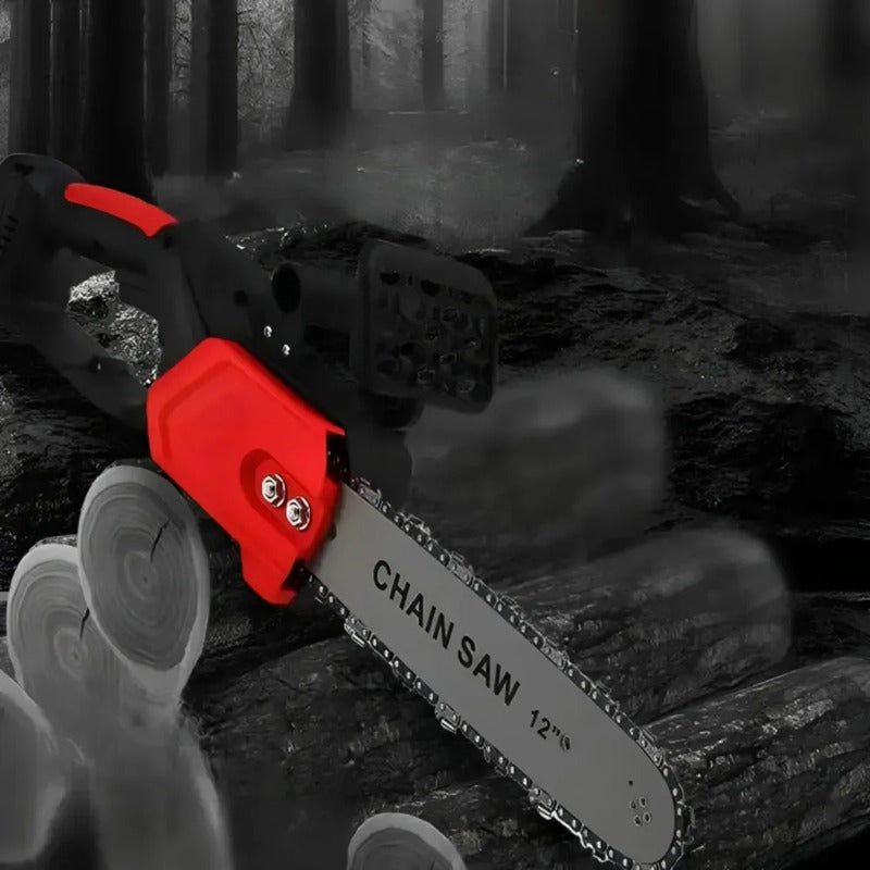 Motosierra Eléctrica A Batería Espada 12 Pulgadas Con Maleta