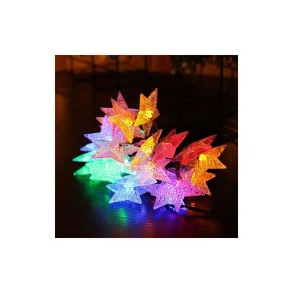 Estrellas Luces Led Solar Navidad Guirnalda Cinta Lineal
