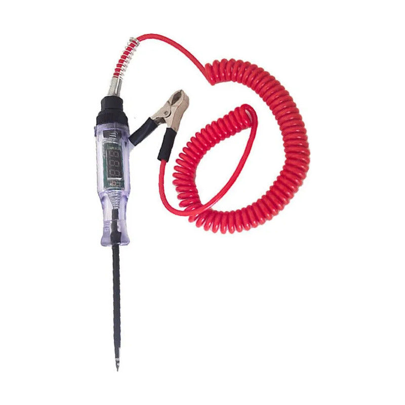 Pack 2 De Probadores De Voltaje De Pantalla Digital 3-24-48v Rojo