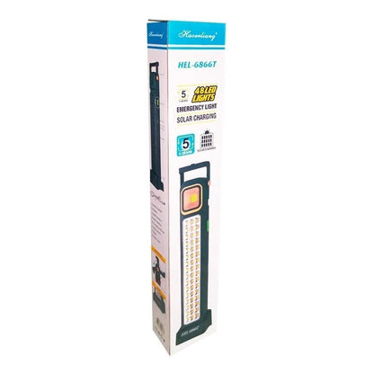 Pack X 2 Lámpara 45 Led Solar Luz Emergencia Carga Usb O Sol Blanco