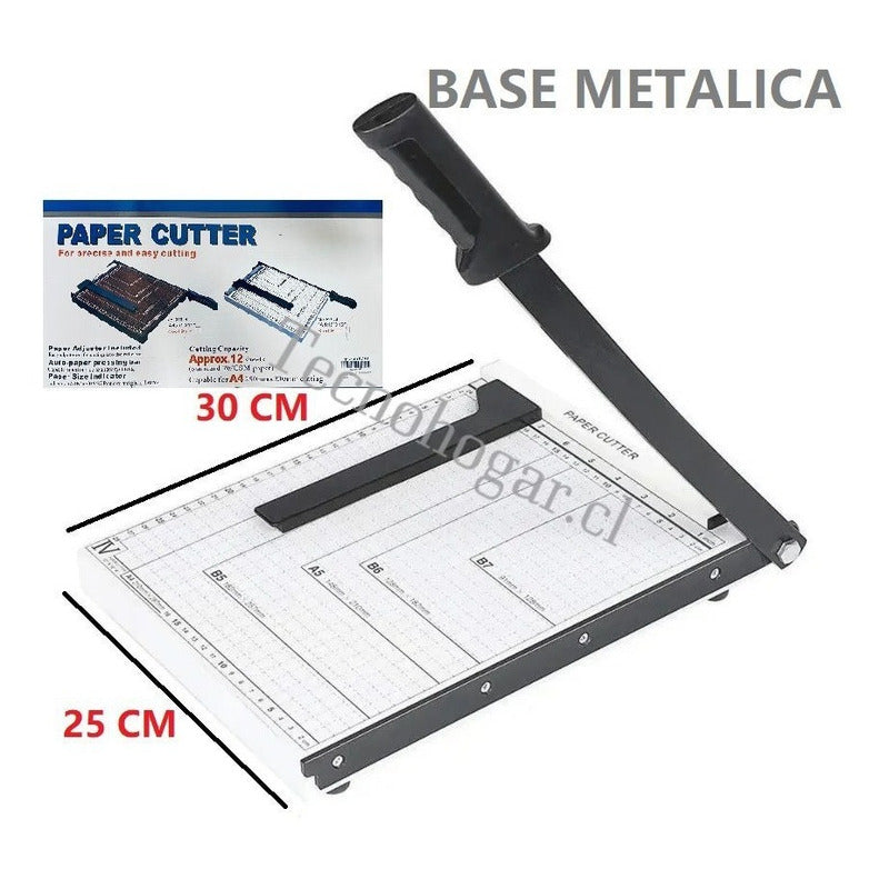 Guillotina Metálica Cortadora De Papel Carta Fotos A4