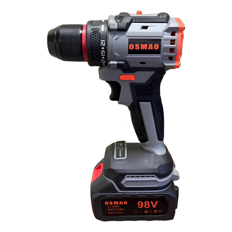 Kit 2 En 1 Llave De Impacto + Taladro 98v Inalambrico Osmao
