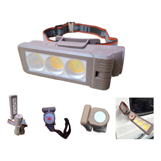 Linterna Cintillo Led Brillante Cabeza Encendido Con Sensor Amarilla Negra