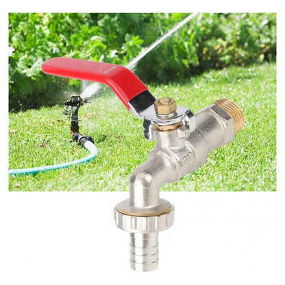 Llave De Paso Grifo Bola Jardin Metalica 1/2''