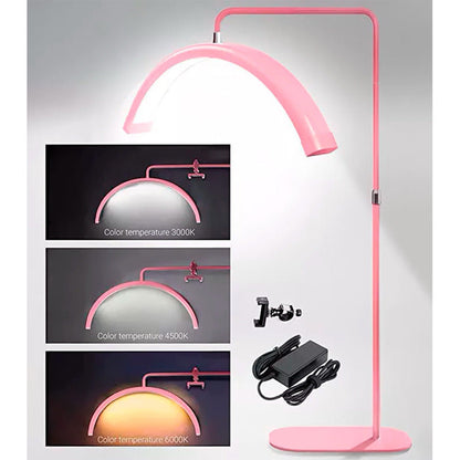 Lampara Led Lashista Manicure Estetica Led Media Luna