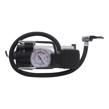 Compresor De Aire 12v Inflador Neumático, Bici, Moto, Pelota Gris 50/60hz Monofásica