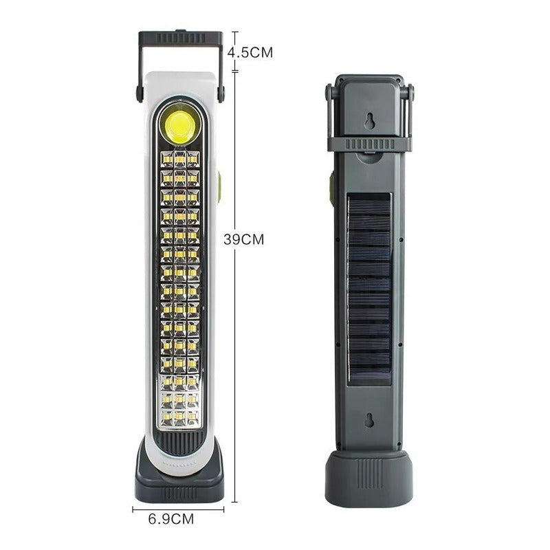 Pack X 2 Lámpara 45 Led Solar Luz Emergencia Carga Usb O Sol Blanco