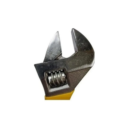Llave Francesa  10 Pulgadas Ajustable Mango De Goma 25cm Amarillo