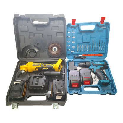 Pack 2 En 1 Taladro + Esmeril Con Maleta