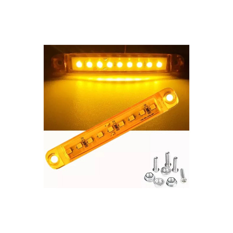 Luces Led 9-30v Laterales 4 Unidades Auto Camión Amarilla