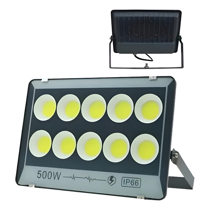 Foco Led Reflector Estadio Exterior Led 500w Gris Oscuro Fría