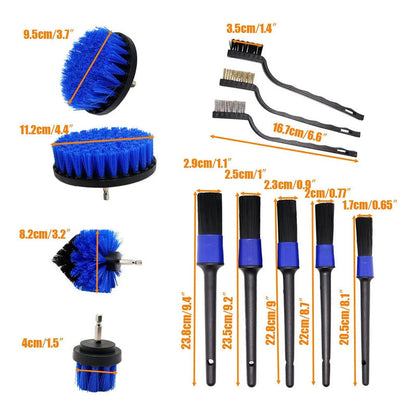 Kit Pulido Auto Limpieza Tapiz 25 Piezas Pads Para Taladro