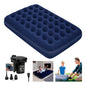 Colchón Inflable 1 Plaza + Bomba De Aire Portátil Negro