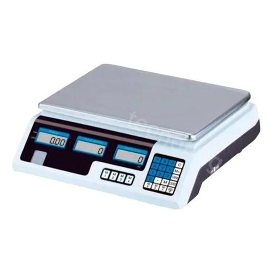 Balanza Pesa Digital 40kg Con Bandeja  Blanco