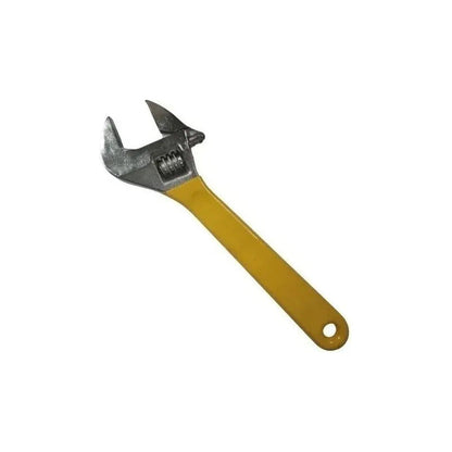Llave Francesa  10 Pulgadas Ajustable Mango De Goma 25cm Amarillo